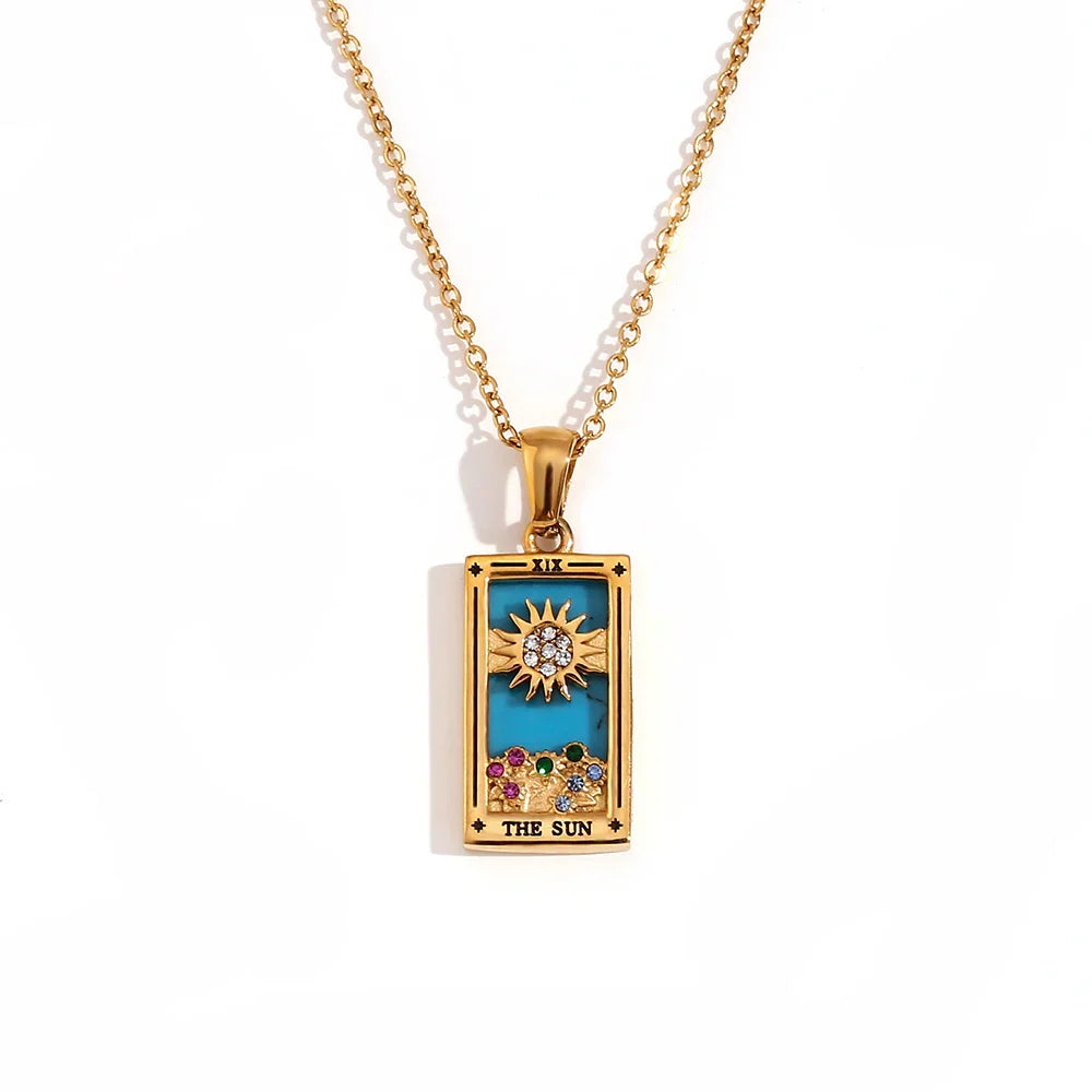 Le Soleil • Plaqué Or 18K & Émail Noir