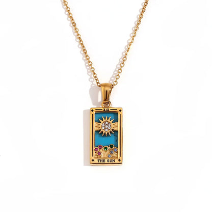 Le Soleil • Plaqué Or 18K & Émail Noir